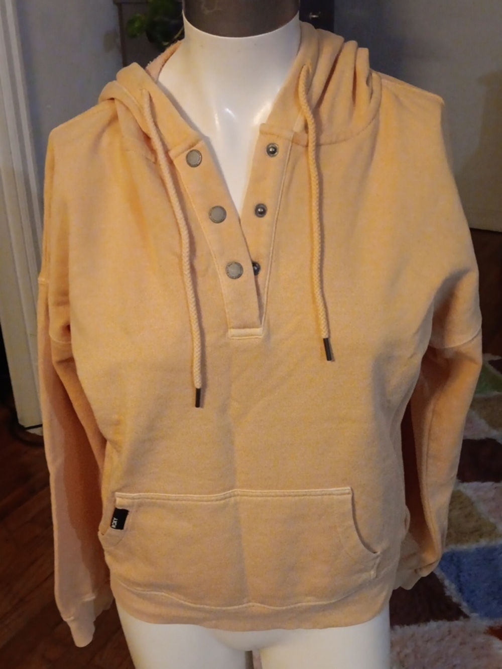 Roxy Button-Henley Hoodie